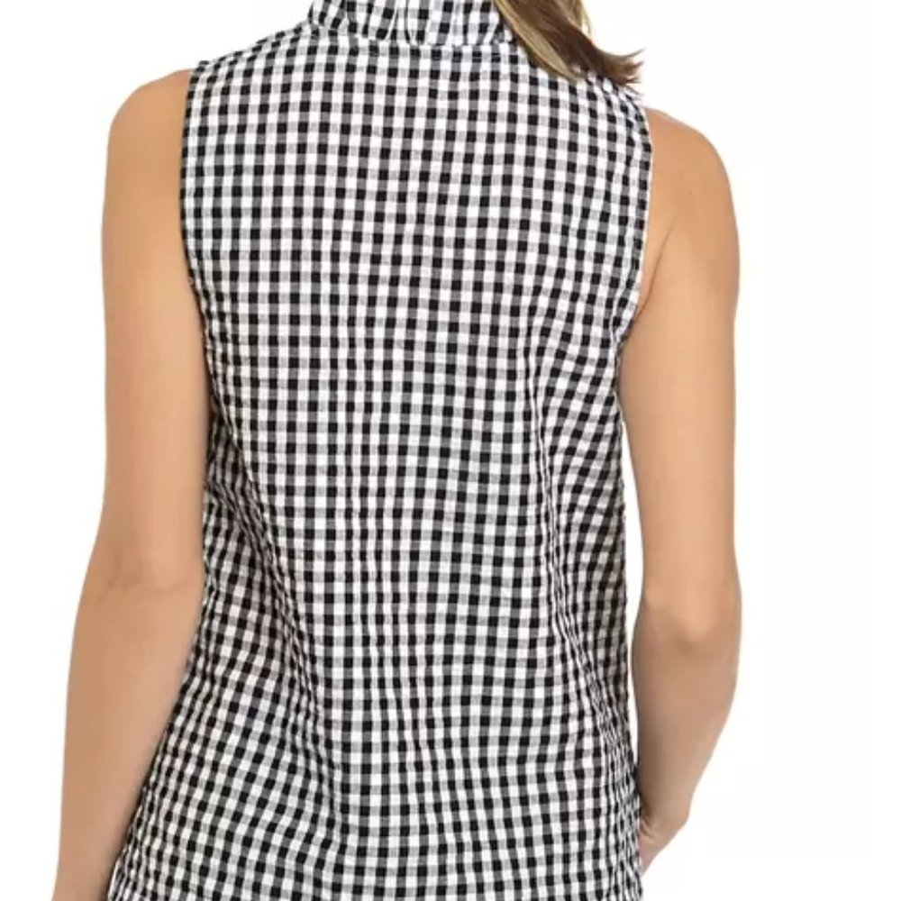 Crown & Ivy Sleeveless Ruffle Neck Tank - Picture 2 of 3